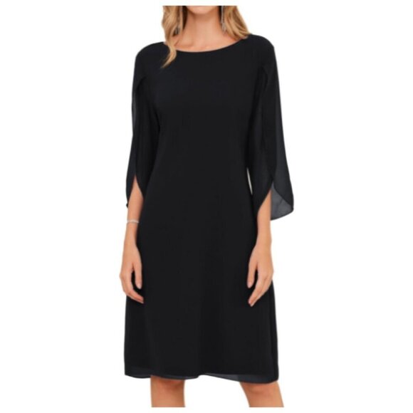 GRACE KARIN Womens Chiffon Dresses Flutter Sleeve - Picture 1 of 7